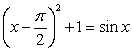 Consider the equation   for   .  A) Verify that   is a solution.  B) Show that   for   . Hint: Check the minimum value of the function on the left-hand side.  C) How many solutions does the equation have?