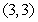 Find the point of intersection of the following lines: The line parallel to   and passing through the midpoint of the segment connecting the points   and   . The line perpendicular to   and passing through   .
