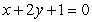 Find an equation of the line perpendicular to   and passing through   . What is the   -coordinate of the point on this line with   ?