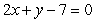 A line is perpendicular to   and passes through   . Find the   coordinate of the point on the line where   .