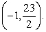 Find   such that   lies on the line of slope   through the point  