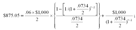 <strong>The Lo Sun Corporation offers a 6% bond with a current market price of $875.05.The yield to maturity is 7.34%.The face value is $1,000.Interest is paid semiannually.How many years is it until this bond matures?</strong> A)16 years B)18 years C)24 years D)30 years E)32 years     <div style=padding-top: 35px> 