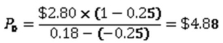   -Dexter Metals,paid its first annual dividend yesterday in the amount of $0.18 a share.The company plans to double each annual dividend payment for the next 3 years.After that time,it plans to pay $1.25 a share for 2 years than then pay a constant dividend of $1.60 per share indefinitely.What is one share of this stock worth today if the market rate of return on similar securities is 10.24 percent? A)  $12.32 B)  $12.77 C)  $13.20 D)  $14.26 E)  $14.79