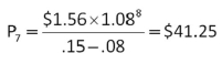  -The next dividend payment by Hillside Markets will be $2.35 per share.The dividends are anticipated to maintain a 4.5 percent growth rate forever.The stock currently sells for $65 per share.What is the dividend yield? A)  3.20 percent B)  3.62 percent C)  3.81 percent D)  4.50 percent E)  4.81 percent