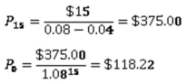   -Galloway,Inc.has an odd dividend policy.The company has just paid a dividend of $7 per share and has announced that it will increase the dividend by $2 per share for each of the next 5 years,and then never pay another dividend.How much are you willing to pay per share today to buy this stock if you require a 15 percent return? A)  $27.08 B)  $34.15 C)  $41.72 D)  $42.60 E)  $43.33