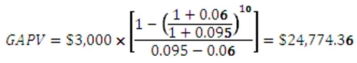   -You just won a national sweepstakes! For your prize,you opted to receive never-ending payments.The first payment will be $12,500 and will be paid one year from today.Every year thereafter,the payments will increase by 3.5 percent annually.What is the present value of your prize at a discount rate of 8 percent? A)  $166,666.67 B)  $248,409.19 C)  $277,777.78 D)  $291,006.12 E)  $300,000.00