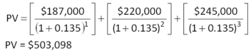   -You are considering two savings options.Both options offer a 7.4 percent rate of return.The first option is to save $900,$1,500,and $3,000 at the end of each year for the next three years,respectively.The other option is to save one lump sum amount today.If you want to have the same balance in your savings account at the end of the three years,regardless of the savings method you select,how much do you need to save today if you select the lump sum option? A)  $3,410 B)  $3,530 C)  $3,600 D)  $4,560 E)  $4,780