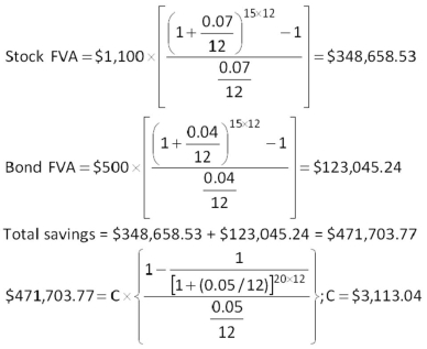   -You want to be a millionaire when you retire in 40 years.You can earn A 12.5 percent annual return.How much more will you have to save each month if you wait 10 years to start saving versus if you start saving at the end of this month? A)  $19.22 B)  $54.13 C)  $108.47 D)  $141.15 E)  $183.38