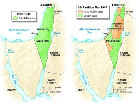 When did Israel win the most territory through war?     A)  1949 B)  1956 C)  1967 D)  1973 E)  1990