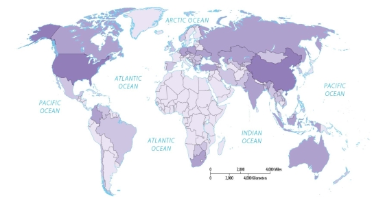 Figure 14.2.2   -China has relatively large proven reserves of A)  coal. B)  petroleum. C)  natural gas. D)  tar sandstone. E)  all of the above