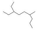 How many carbon atoms are there in the longest possible continuous chain in the following molecule?  