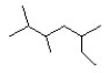 How many carbon atoms are there in the longest possible continuous chain in the following molecule?  