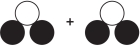 Refer to the figure showing reactants before chemical change occurs.   Which diagram could represent the products of this change? A)    B)    C)    D)    E)   