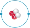Refer to the figure below.   The figure represents a helium atom.What change to this figure would allow it to represent an isotope of hydrogen? A)  Remove one small circle from the outer ring, and remove two unlabeled circles from the center. B)  Remove one small circle from the outer ring, and remove one circle labeled with  +  and two unlabeled circles from the center. C)  Remove one small circle from the outer ring, and change one circle labeled with  +  to an unlabeled circle in the center. D)  Remove one small circle from the outer ring, and change one unlabeled circle to a circle labeled with  +  in the center. E)  Remove one small circle from the outer ring, and add one unlabeled circle to the center.