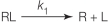 <strong>Refer to the figure below. Which equation describes the rate of binding of a ligand to its receptor? In all equations shown, R represents a receptor with no ligand bound, L represents a free ligand in solution, and RL represents a receptor bound to a ligand.</strong> A) B) C) D) E)