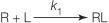 <strong>Refer to the figure below. Which equation describes the rate of binding of a ligand to its receptor? In all equations shown, R represents a receptor with no ligand bound, L represents a free ligand in solution, and RL represents a receptor bound to a ligand.</strong> A) B) C) D) E)