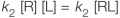<strong>Refer to the figure below. Which equation represents the equilibrium condition? In all equations shown, R represents a receptor with no ligand bound, L represents a free ligand in solution, and RL represents a receptor bound to a ligand.</strong> A) B) C) D) E)