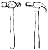 Refer to the figure showing different types of hammer.   If you compare the hammers to T cell receptors, the heads of the hammers are most analogous to the A)  variable regions. B)  constant regions. C)  α chains. D)  γ chains. E)  hydrophobic region.