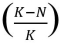 Consider the logistic growth equation shown:   If the value for   in this equation increased, the graph would change by A)  leveling off at a lower population size. B)  leveling off at a higher population size. C)  crashing to a population size near zero. D)  returning to an exponential curve. E)  changing from an exponential to a linear curve.