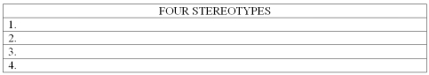 List at least four false,negative stereotypes that people believe about older adults.   