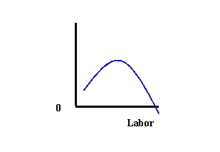 Exhibit 8-2   -Refer to Exhibit 8-2. The curve shown most likely depicts A)  long-run production B)  short-run production C)  marginal product