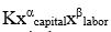 <strong>In the equation y   , K represents</strong> A) the quantity of capital B) a constant that shows how productive the technology is C) the quantity of labor <div style=padding-top: 35px> 