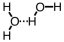 Which of the following correctly illustrates hydrogen bonding in water? A)    B)    C)    D)   