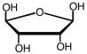 The following is the sugar found in DNA.  