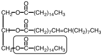 Consider the figure below.To produce a cephalin,which of the species listed below might be used to replace the fatty acid shown in the box?   A)    B)    C)    D)   