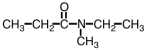 The IUPAC name for is ______.   A) 1-ethyl-2-methylpropanamide B) 1-ethylmethylpropanamide C) N-ethyl-N-methylpropanamide D) N-ethylmethylpropanamide