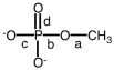 Which letter indicates the ester linkage in the following figure?   A) a B) b C) c D) d