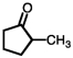 The IUPAC name of the following compound is 1-methylcyclopentanone.  