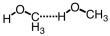 Which of the following best represents hydrogen bonding in methanol? A)    B)    C)    D)   