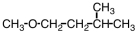 Select the correct IUPAC name of the following compound.   A) 3-methyl-1-methylbutane B) 1-methoxy-3-methylpentane C) methyl-3-methylpentyl ether D) 1-methoxy-3-methylbutane