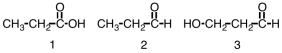 Which of the following compounds would be considered polyfunctional?   A) 1 B) 2 C) 3 D) All of them
