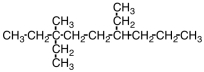 What is the longest carbon chain for the compound shown?   A) 7 B) 8 C) 9 D) 10