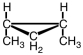 The following compound would be named ____-1,2-dimethylcyclopropane.   A) cis B) trans C) either cis or trans D) neither cis nor trans