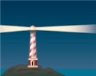 In the lighthouse model shown above, the light from the lighthouse sweeps out a region in the sky, representing a disk around a pulsar.  