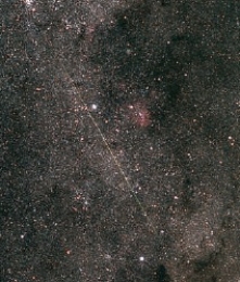 <strong>The streak seen in the sky against the Milky Way background is a/an _______________. </strong> A)meteoroid B)meteor C)meteorite D)All of the other choices are correct.