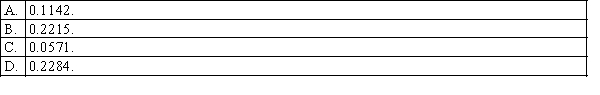 In a normal approximation to the sign test, the standardised test statistic is calculated as z = -1.58. To test the alternative hypothesis that the location of population 1 is to left of the location of population 2, the p-value is:  <div style=padding-top: 35px> 