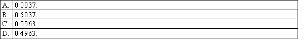 Given that Z is a standard normal random variable, P(Z > − 2.68) is: