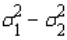 When comparing two population variances, we test H<sub>0</sub>:   = 0.<div style=padding-top: 35px> 