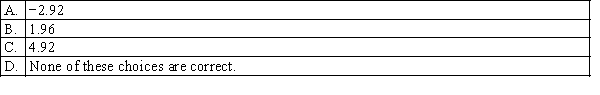 Find the value of µ, if X is a normal random variable, with standard deviation 2, and 2.5% of the values are below 1?  <div style=padding-top: 35px> 