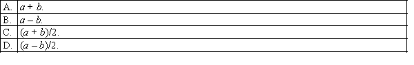 The expected value, E(X), of a uniform random variable X defined over the interval   , is:  <div style=padding-top: 35px> 