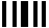 Each pattern shown below would appear on a screen when monochromatic light first passes through a narrow slit of width a and then strikes a screen.The darkest areas on the page represent the brightest areas on the screen.In which case is the slit illuminated with light of the longest wavelength? A)    B)    C)    D)    E)   