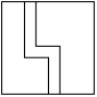 Can the lines in the figure below be equipotential lines?   A) No,because there are sharp corners. B) No,because they are isolated lines. C) Yes,because any lines within a charge distribution are equipotential lines. D) Yes,they might be boundary lines of the two surfaces of a conductor. E) It is not possible to say without further information.