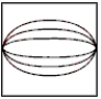 Which of the following represents the equipotential lines of a dipole? A)    B)    C)    D)    E)   