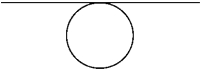  A uniform sphere of radius R and mass M rotates freely about a horizontal axis that is tangent to an equatorial plane of the sphere,as shown below.The moment of inertia of the sphere about this axis is   A)   \frac { 2 } { 5 } M R ^ { 2 }  . B)   \frac { 2 } { 3 } M R ^ { 2 }  . C)   \frac { 5 } { 7 } M R ^ { 2 }  . D)   \frac { 7 } { 5 } M R ^ { 2 }  . E)   \frac { 3 } { 2 } M R ^ { 2 }  . 