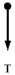 A rock attached to a string swings in a vertical circle.Which free body diagram could correctly describe the force(s) on the rock when it is at the highest point? A)    B)    C)    D)    E)   