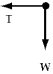 A rock attached to a string swings in a vertical circle.Which free body diagram could correctly describe the force(s) on the rock when the string is in one possible horizontal position? A)    B)    C)    D)    E)   